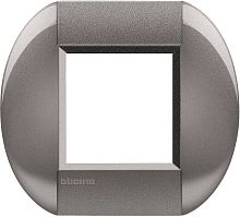 Рамка овальная Legrand BTicino LivingLight 2 мод Серый  картинка